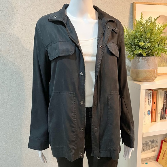 Zadig & Voltaire Navy Blue Lightweight Utility Jacket - Picture 1 of 12